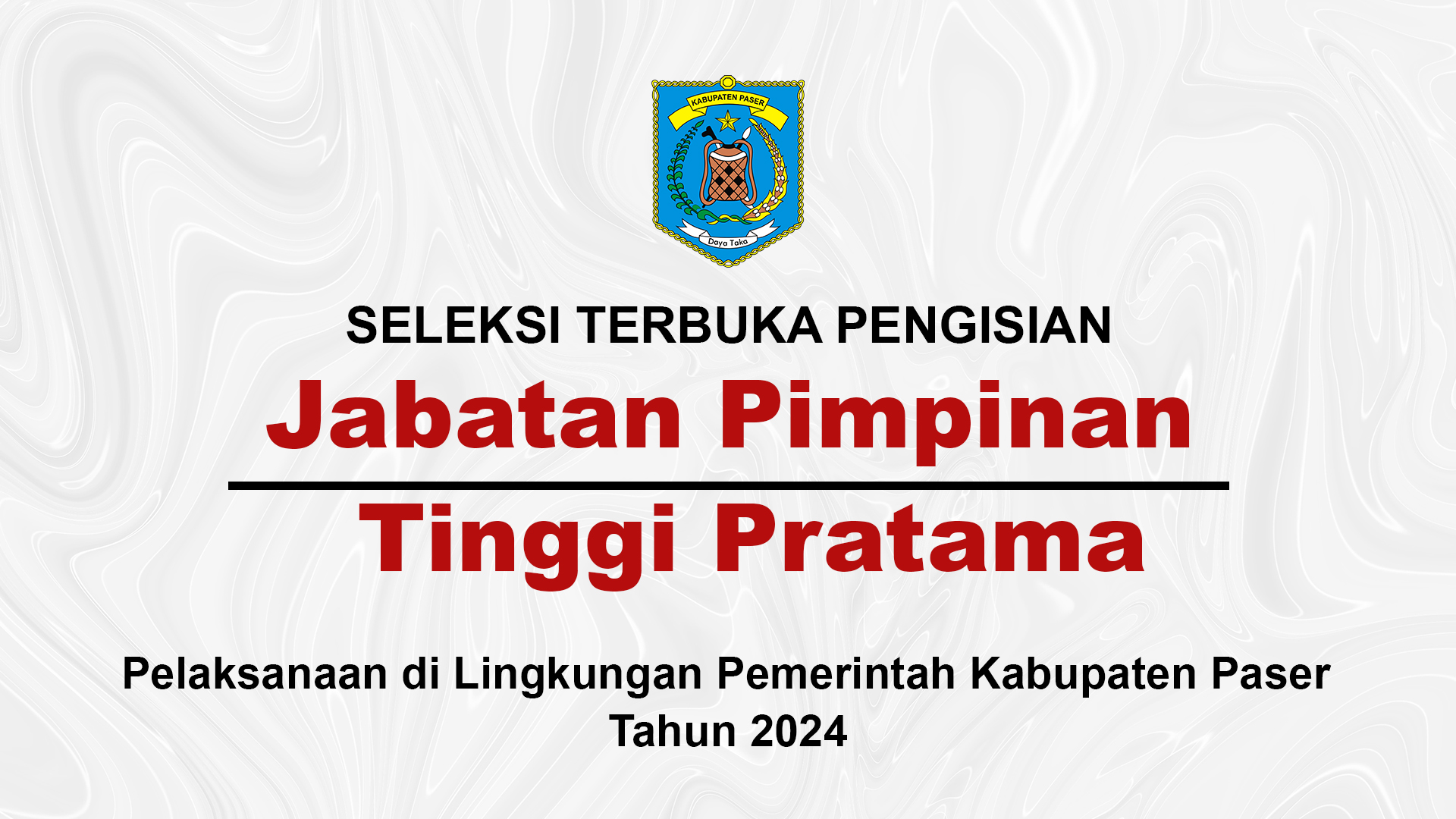 Hasil Seleksi Administrasi Seleksi Terbuka JPT Pratama di Lingkungan Pemerintah Kab. Paser Tahun 2024