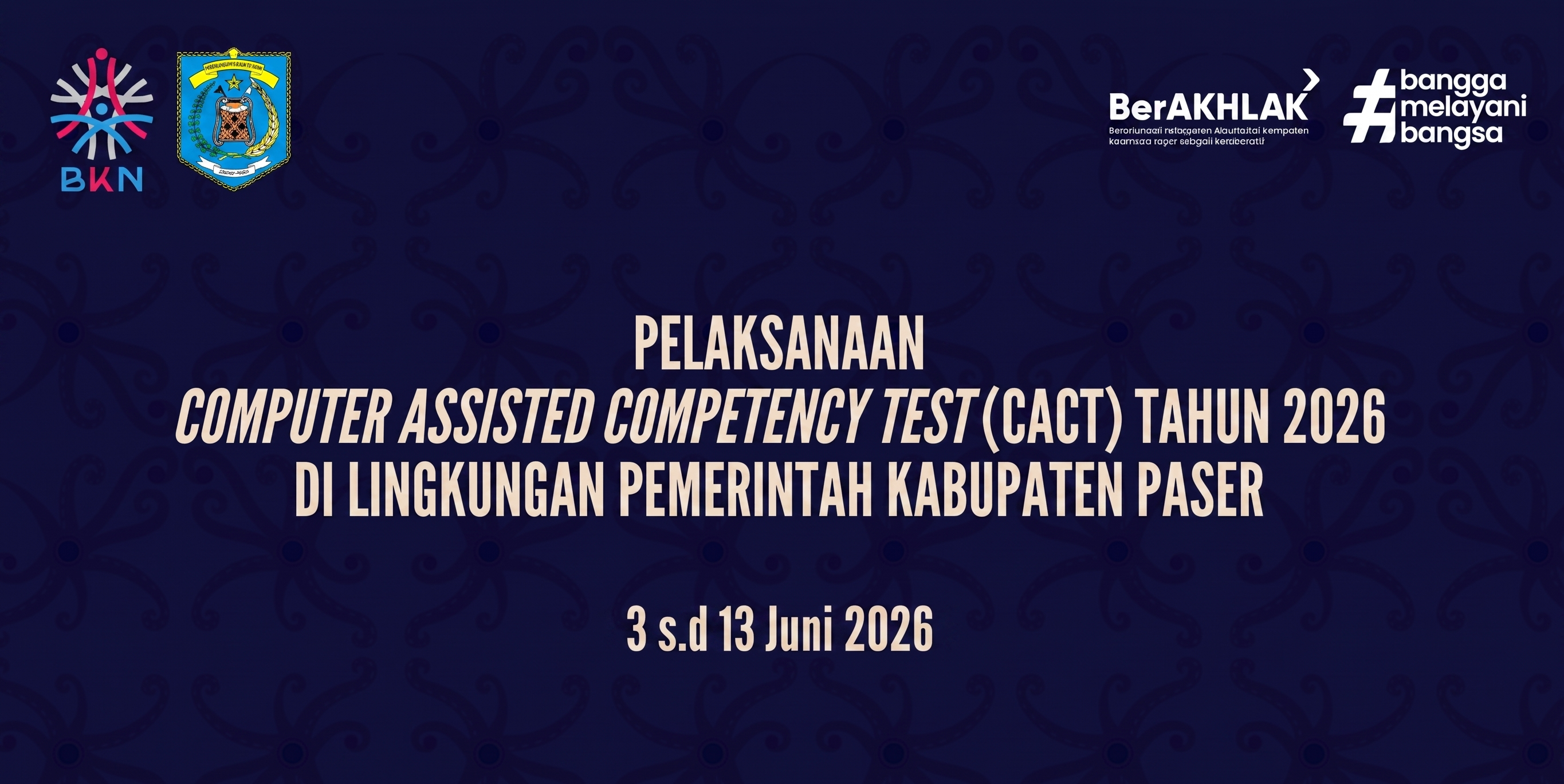 BKPSDM Paser Bersama BKN Resmi Gelar Penilaian Kompetensi ASN 2026 Berbasis CACT